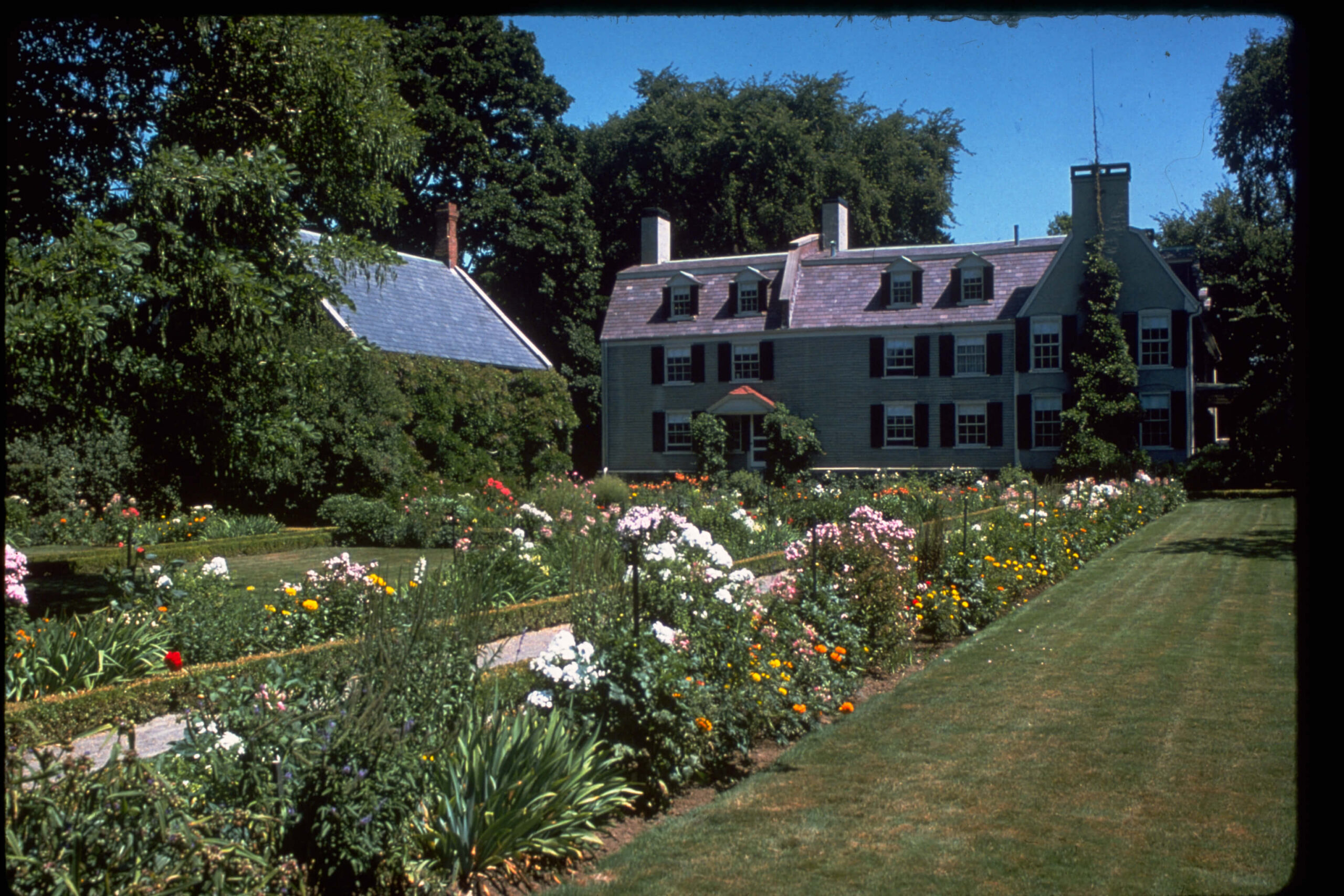 Adams National Historical Park gardens and house photo